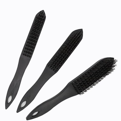 Black Color Steel Wire Brush with Plastic Handle, Hand Wire Brushes for Abrasive Cleaning Needs