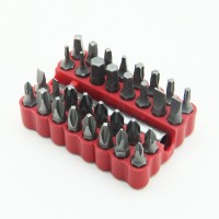 TASP CRV Screwdriver Bits Set 32PC Hollow Torx Hex Head and 1/4" Hex Shank