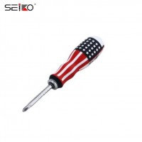 American Flag Hand Tools Straight Cross Head Multi-fuction Magnetic Removable Screwdriver