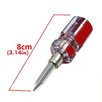 Mini bi directional telescopic screw driver Cross / flat head double head screw driver bolt driver tool