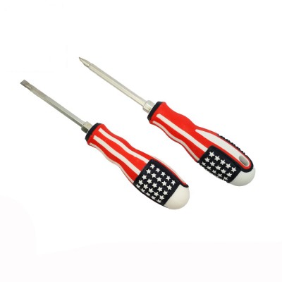 American Flag Hand Tools Straight Cross Head Multi-fuction Magnetic Removable Screwdriver